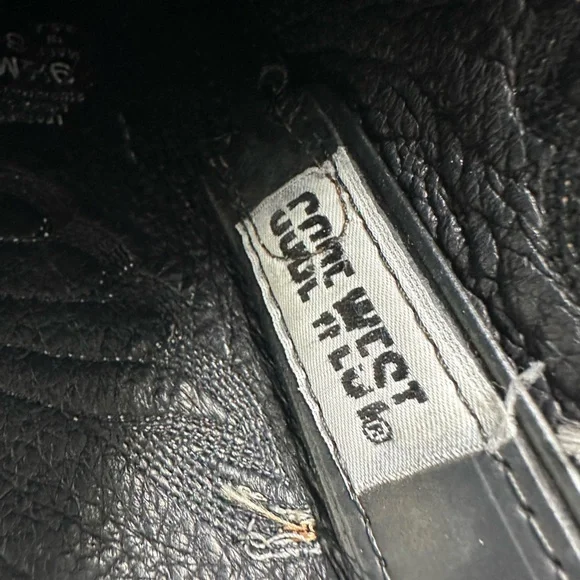 **SOLD**Vintage Code West Black & Brown Heart and Wing-Tip Western Boots Women's - Picture 10 of 10